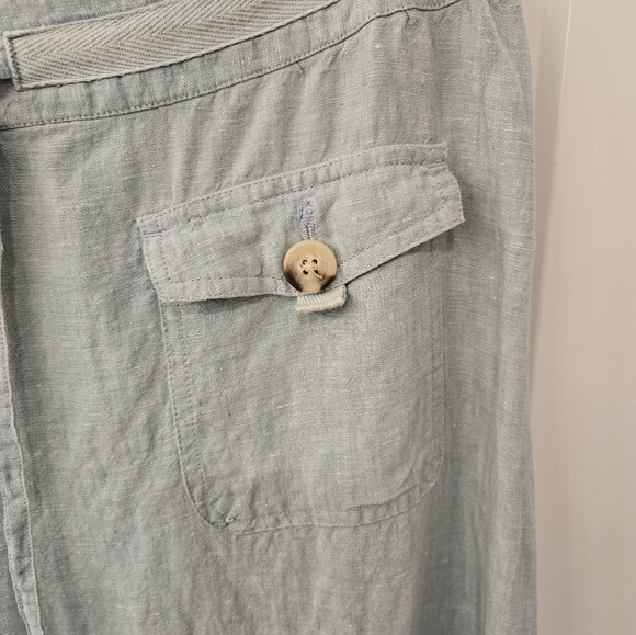 Vintage - Cherokee Linen Light Turquoise Draw String Skirt - NWOT - Picture 5 of 8